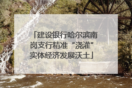 建设银行哈尔滨南岗支行精准“浇灌”实体经济发展沃土