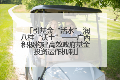 引基金“活水” 润八桂“沃土”——广西积极构建高效政府基金投资运作机制