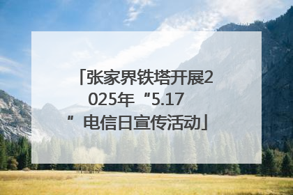 张家界铁塔开展2025年“5.17”电信日宣传活动