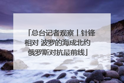 总台记者观察丨针锋相对 波罗的海成北约俄罗斯对抗最前线