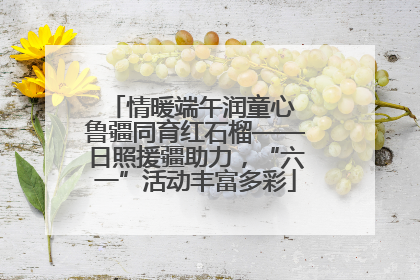 情暖端午润童心 鲁疆同育红石榴——日照援疆助力，“六一”活动丰富多彩