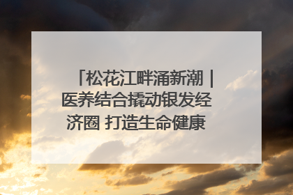 松花江畔涌新潮｜医养结合撬动银发经济圈 打造生命健康产业新样本