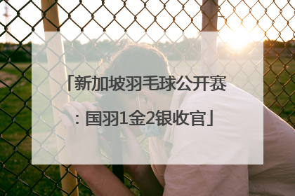 新加坡羽毛球公开赛：国羽1金2银收官