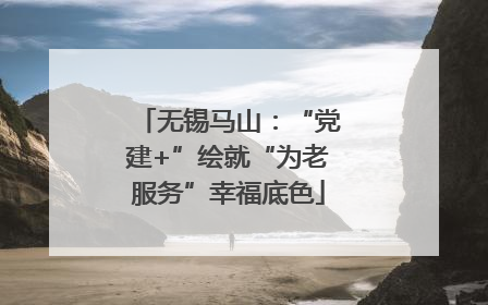 无锡马山：“党建+”绘就“为老服务”幸福底色