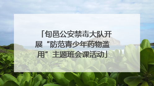 旬邑公安禁毒大队开展“防范青少年药物滥用”主题班会课活动