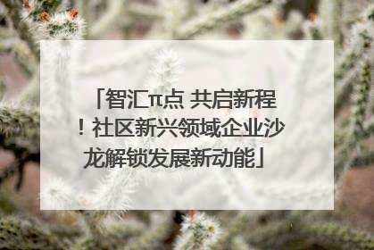 智汇π点 共启新程！社区新兴领域企业沙龙解锁发展新动能