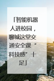 智能机器人进校园，聊城这堂交通安全课“科技感”十足