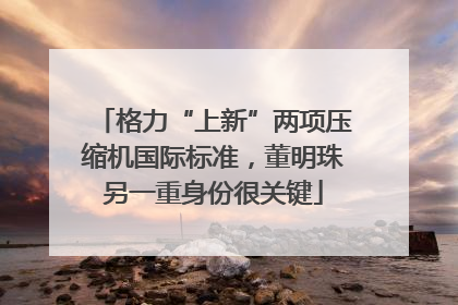 格力“上新”两项压缩机国际标准，董明珠另一重身份很关键
