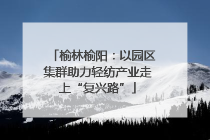 榆林榆阳：以园区集群助力轻纺产业走上“复兴路”