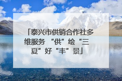 泰兴市供销合作社多维服务 “供”绘“三夏”好“丰”景