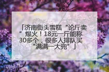 济南街头雪糕“论斤卖”爆火！18元一斤能称30多个，很多人排队买“满满一大兜”