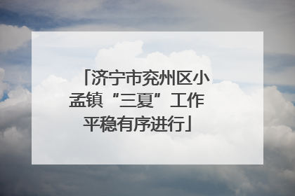 济宁市兖州区小孟镇“三夏”工作平稳有序进行