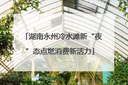 湖南永州冷水滩新“夜”态点燃消费新活力