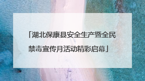 湖北保康县安全生产暨全民禁毒宣传月活动精彩启幕