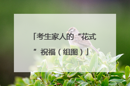 考生家人的“花式”祝福（组图）