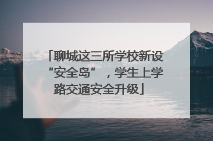 聊城这三所学校新设“安全岛”，学生上学路交通安全升级