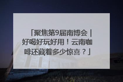 聚焦第9届南博会｜好喝好玩好用！云南咖啡还藏着多少惊喜？