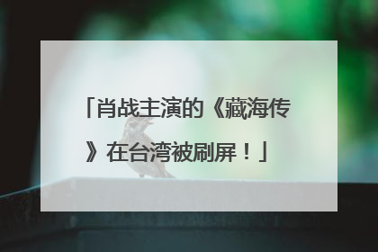 肖战主演的《藏海传》在台湾被刷屏！