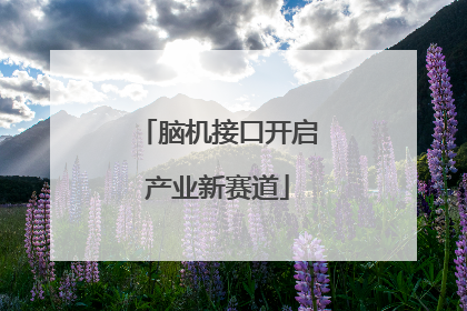 脑机接口开启产业新赛道