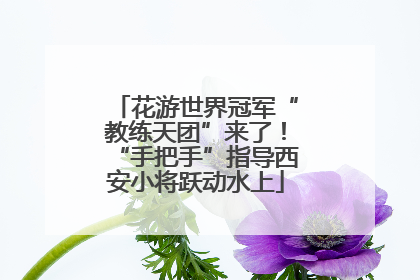 花游世界冠军“教练天团”来了！“手把手”指导西安小将跃动水上