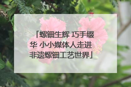 螺钿生辉 巧手缀华 小小媒体人走进非遗螺钿工艺世界
