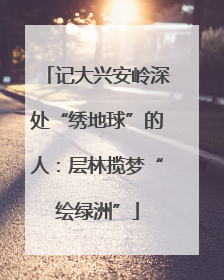 记大兴安岭深处“绣地球”的人：层林揽梦“绘绿洲”