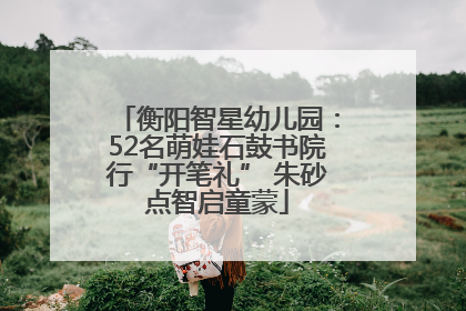 衡阳智星幼儿园：52名萌娃石鼓书院行“开笔礼” 朱砂点智启童蒙