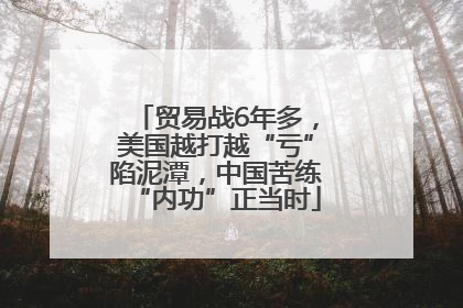 贸易战6年多，美国越打越“亏”陷泥潭，中国苦练“内功”正当时