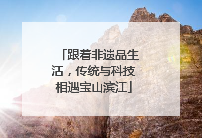 跟着非遗品生活，传统与科技相遇宝山滨江