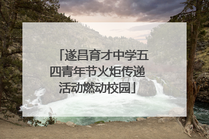 遂昌育才中学五四青年节火炬传递活动燃动校园