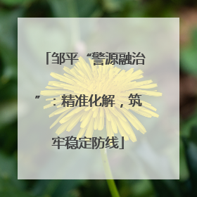 邹平“警源融治”：精准化解，筑牢稳定防线
