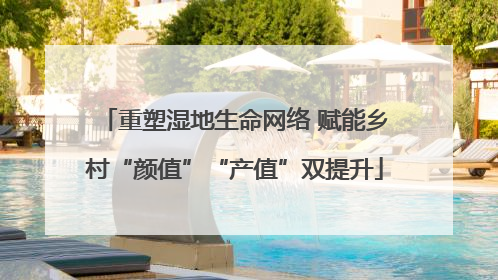 重塑湿地生命网络 赋能乡村“颜值”“产值”双提升