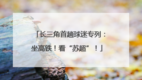 长三角首趟球迷专列：坐高铁！看“苏超”！