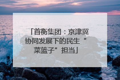 首衡集团：京津冀协同发展下的民生“菜篮子”担当
