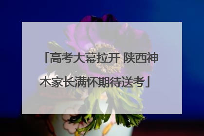 高考大幕拉开 陕西神木家长满怀期待送考