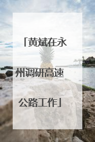 黄斌在永州调研高速公路工作