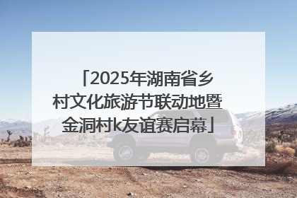 2025年湖南省乡村文化旅游节联动地暨金洞村k友谊赛启幕