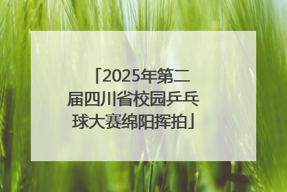 2025年第二届四川省校园乒乓球大赛绵阳挥拍