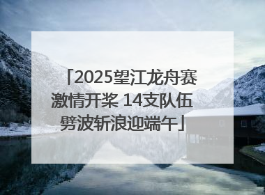 2025望江龙舟赛激情开桨 14支队伍劈波斩浪迎端午