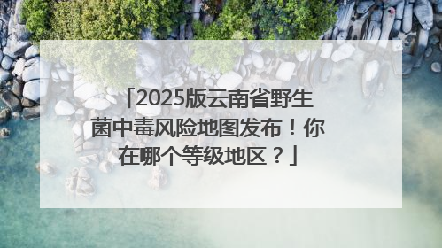 2025版云南省野生菌中毒风险地图发布！你在哪个等级地区？