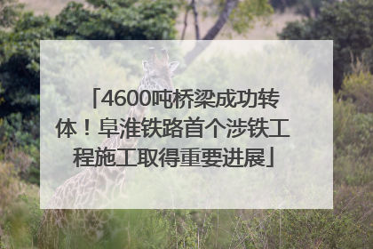 4600吨桥梁成功转体！阜淮铁路首个涉铁工程施工取得重要进展